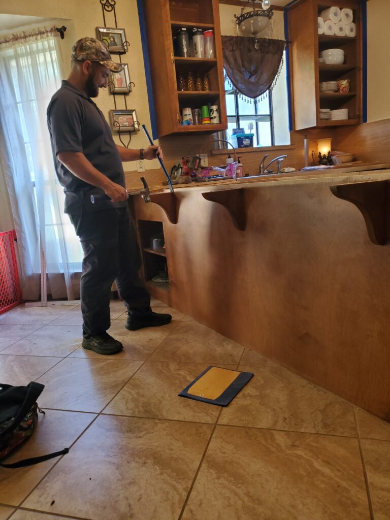 taking out the island for our kitchen remodel