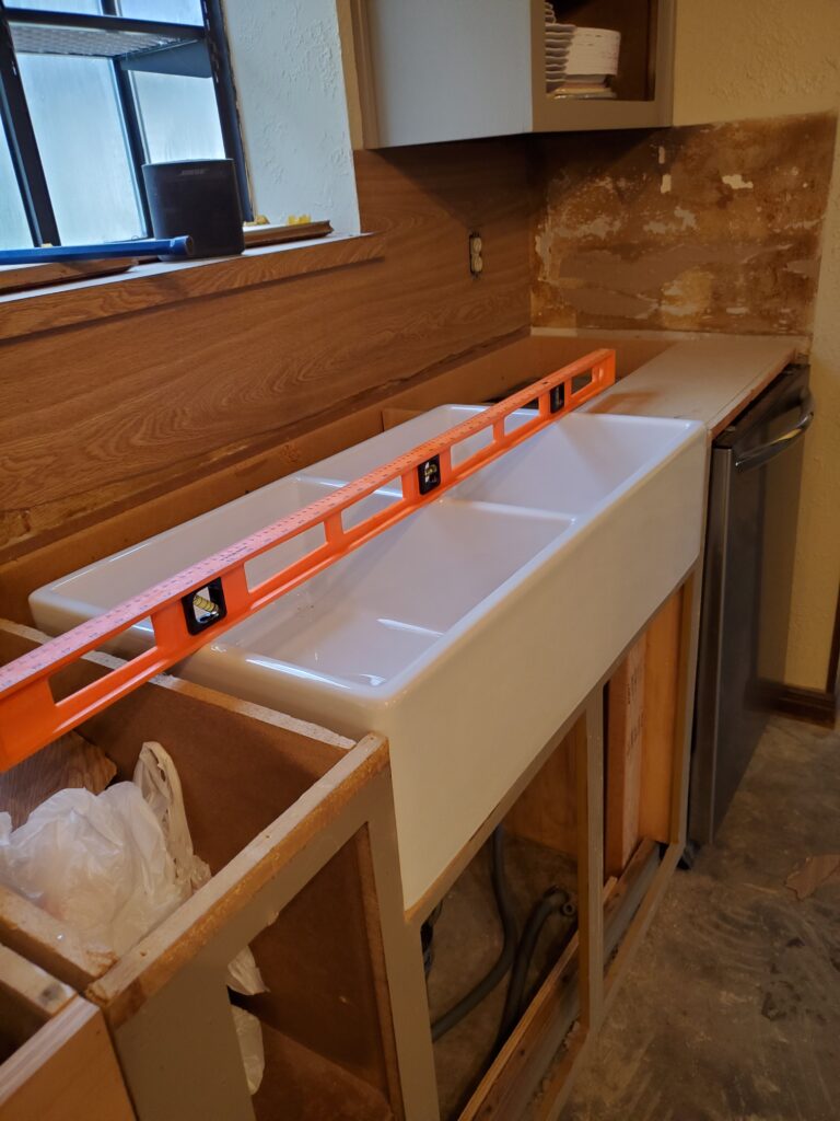 dropping in sink for our kitchen remodel