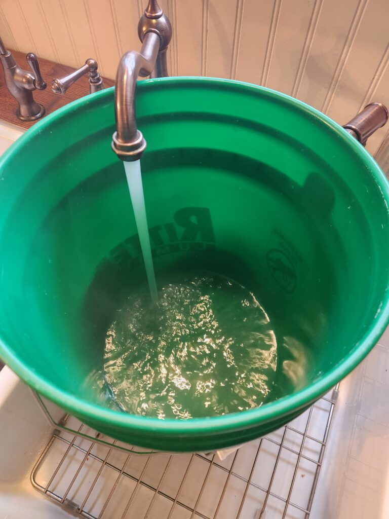 hot water for natural laundry detergent