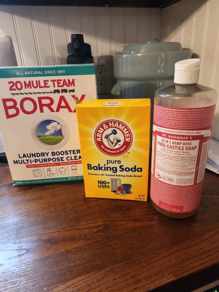 ingredients for natural laundry detergent